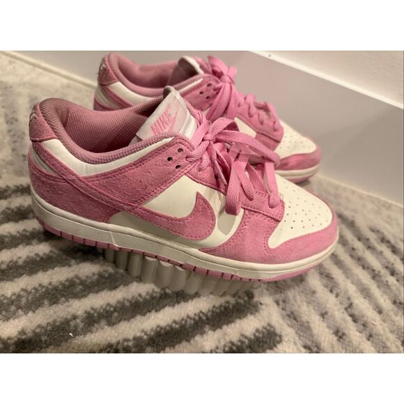 Converse Women's Dunk Low Next Nature Pink Rise Sail Sneakers Shoes Size 8 - Picture 2 of 9